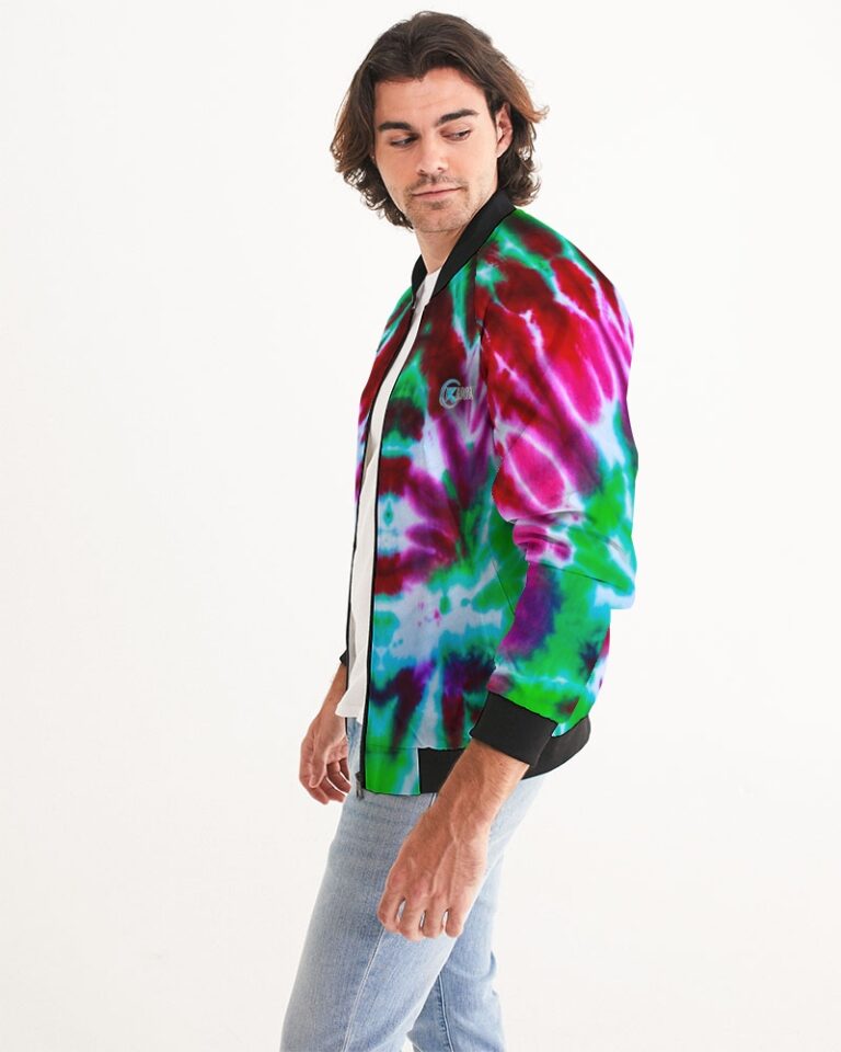Kadobe Retro Tie Dye Men’s Bomber Jacket