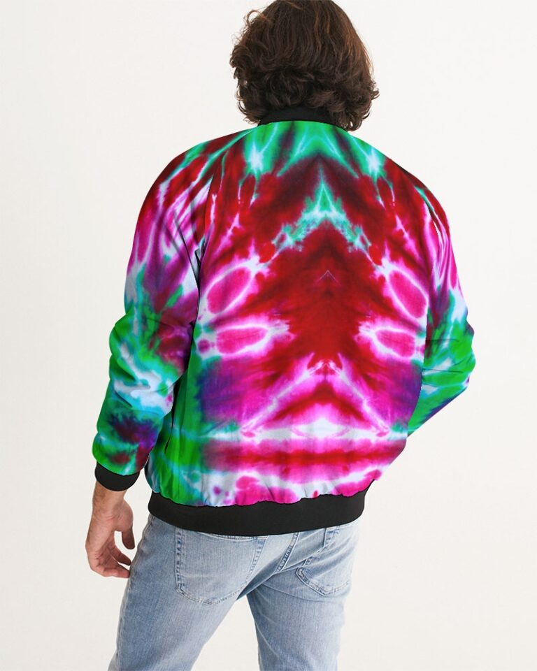 Kadobe Retro Tie Dye Men’s Bomber Jacket
