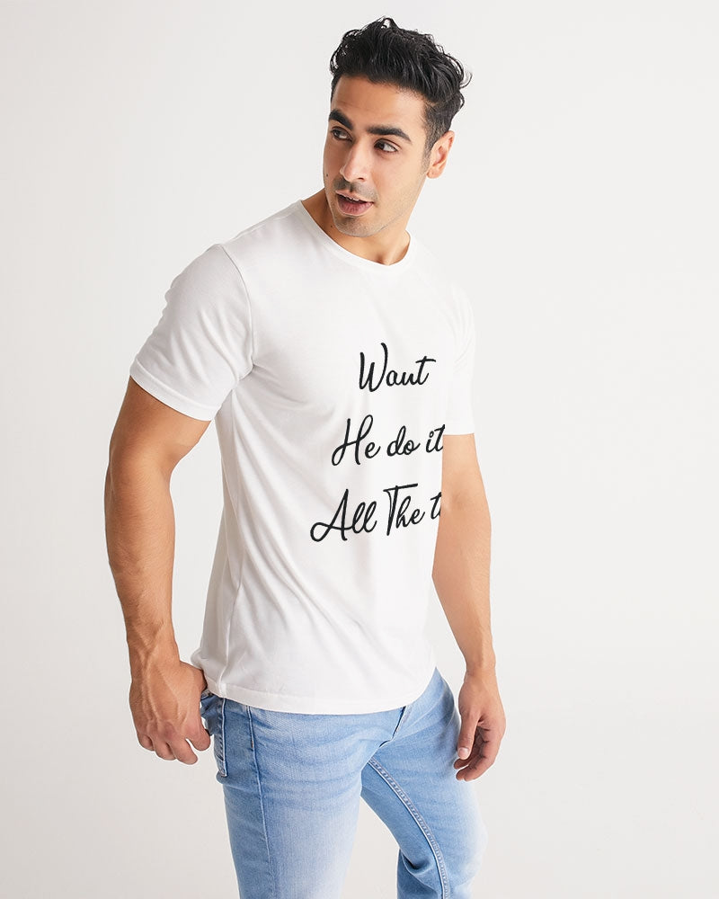 Kadobe Want He Do It All The Time Short Sleeve Crew Neck T Shirt