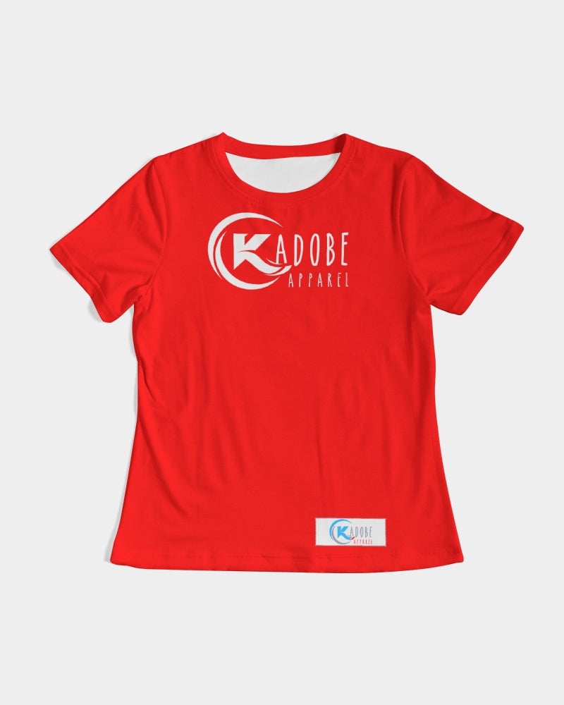 Kadobe Classic Red Women’s Short Sleeve Crew Neck T-Shirt