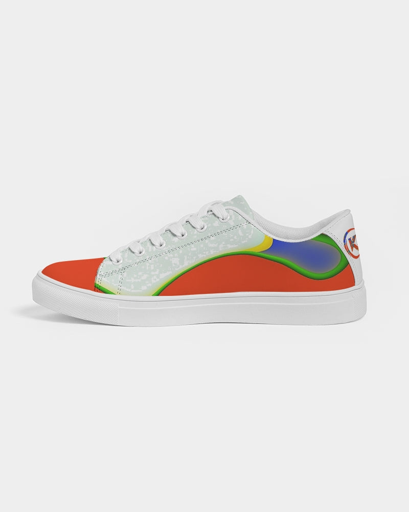 Exclusive Kadobe Orange Frenzy Men’s Faux-Leather Sneaker