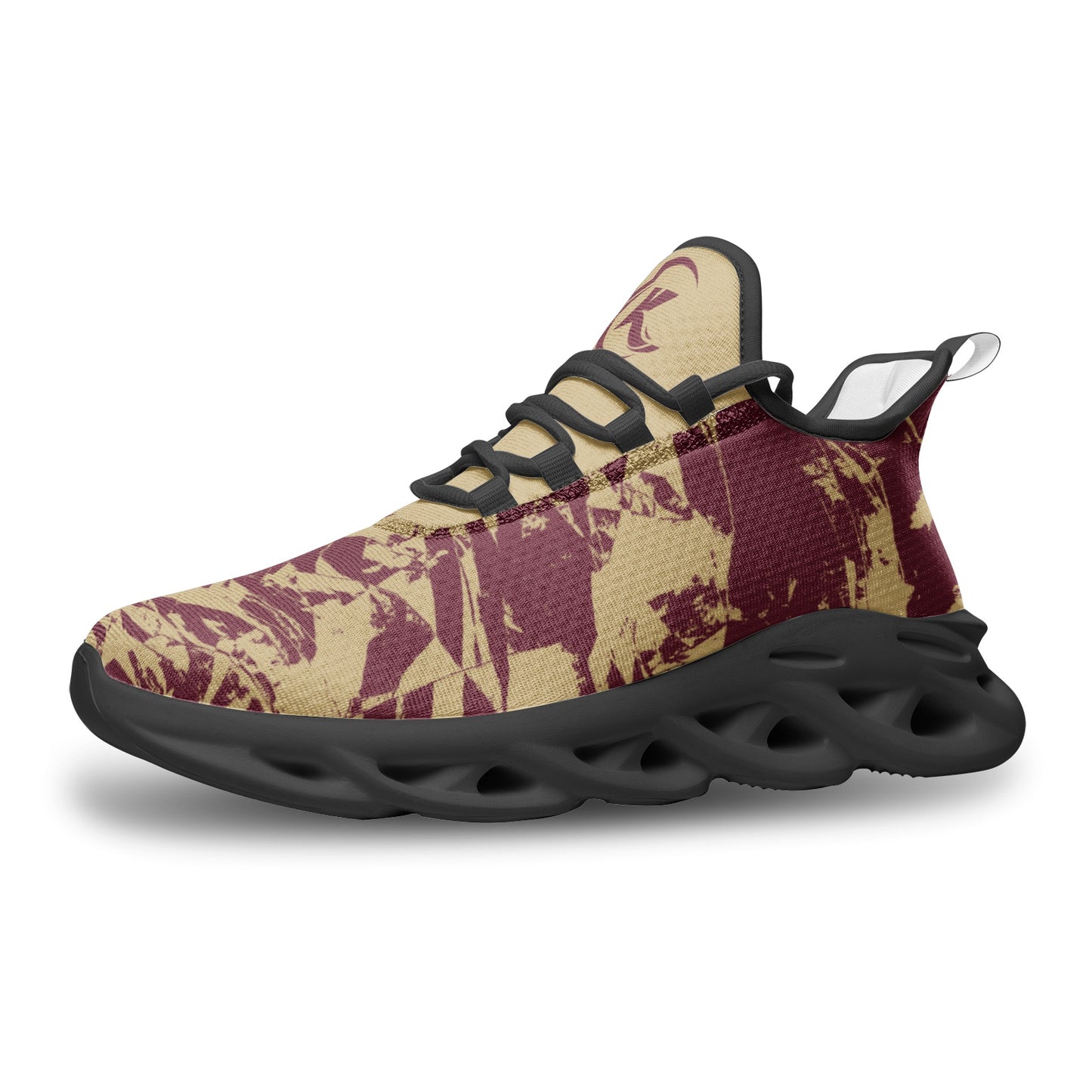 Kadobe Morpheus Garnet/Gold Unisex Bounce Mesh Knit Sneakers