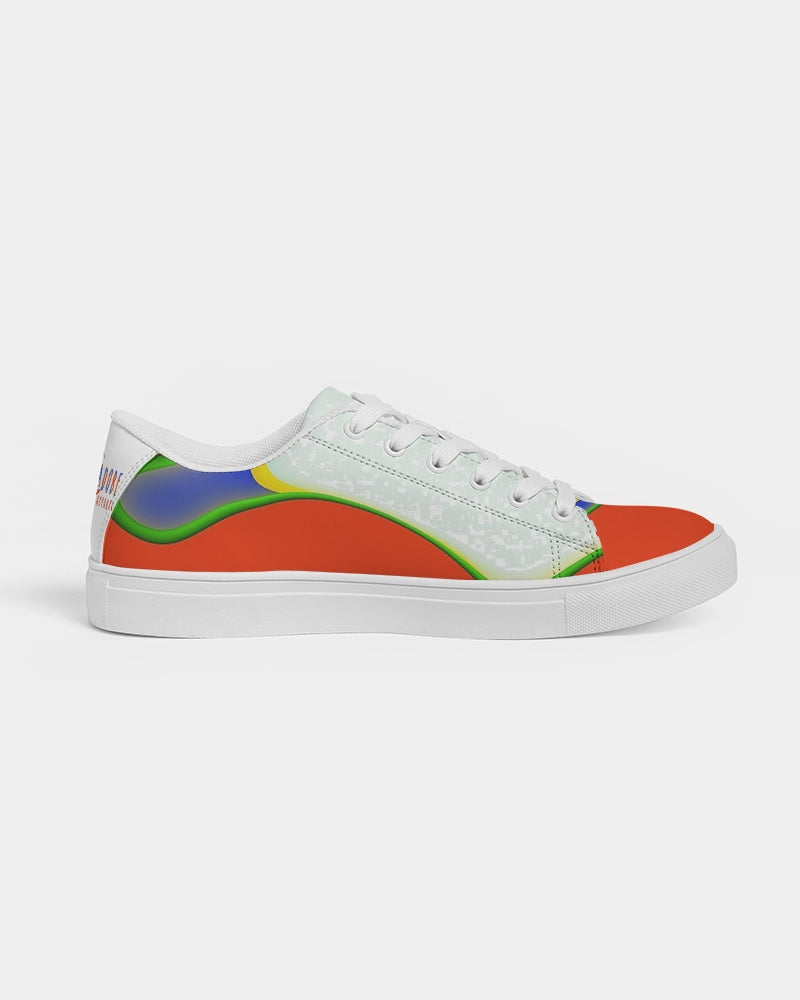 Exclusive Kadobe Orange Frenzy Men’s Faux-Leather Sneaker