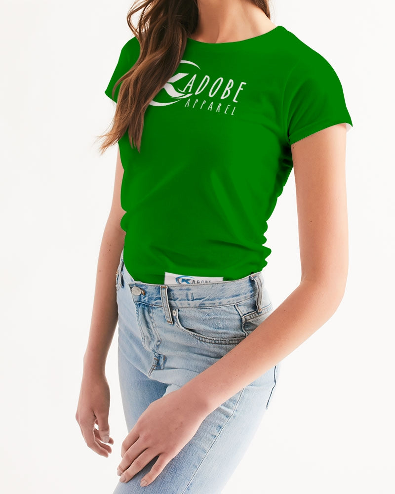 Kadobe Classic Green Women’s Short Sleeve Crew Neck T-Shirt