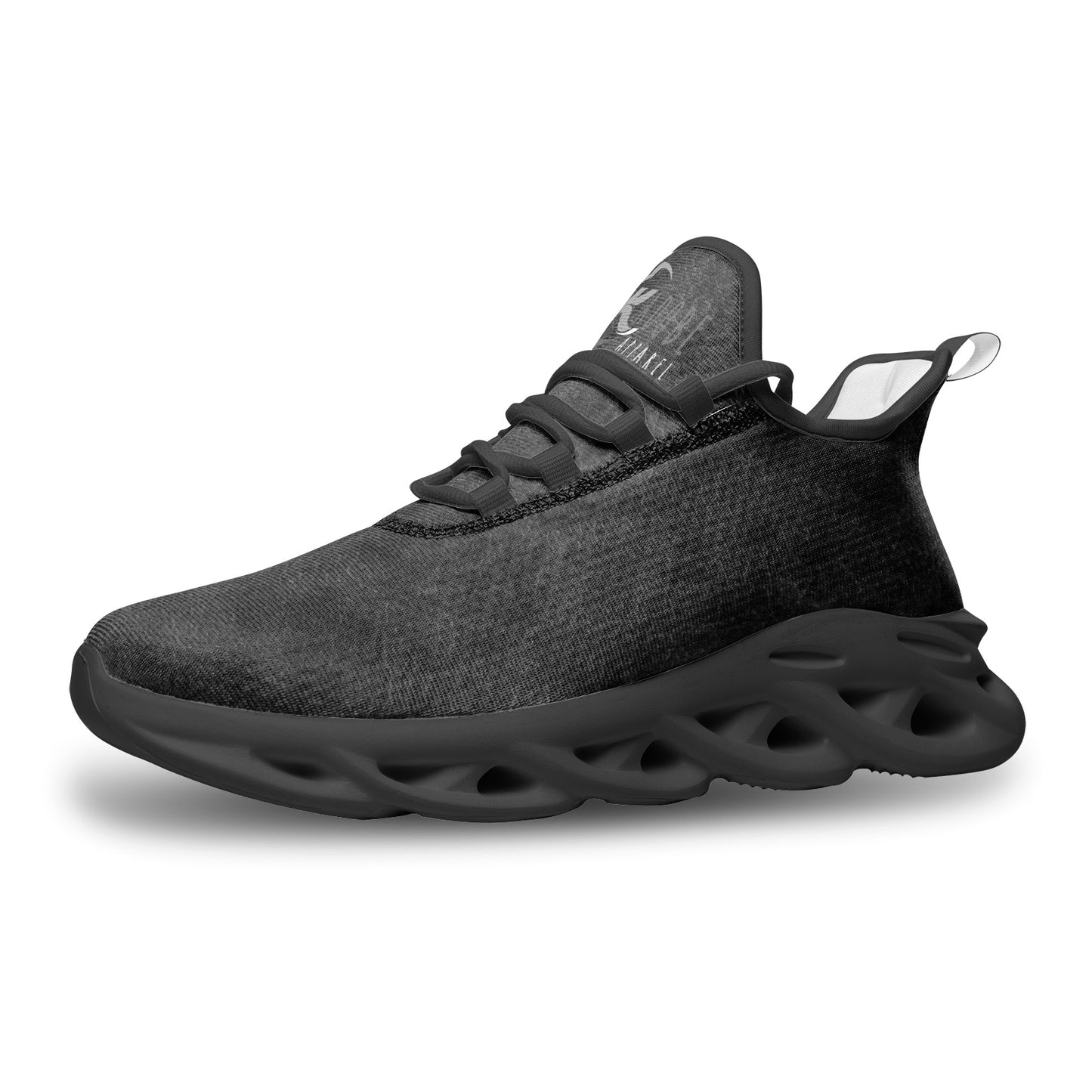Kadobe Unisex Weave Gray Bounce Mesh Knit Sneakers