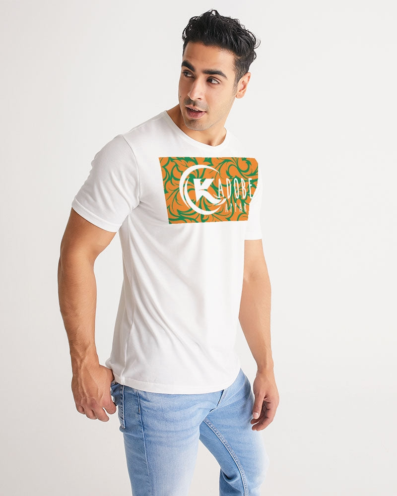 Exclusive Kadobe 2.0 Orange & Green Jungle Blaze Short Sleeve Crew Neck T Shirt