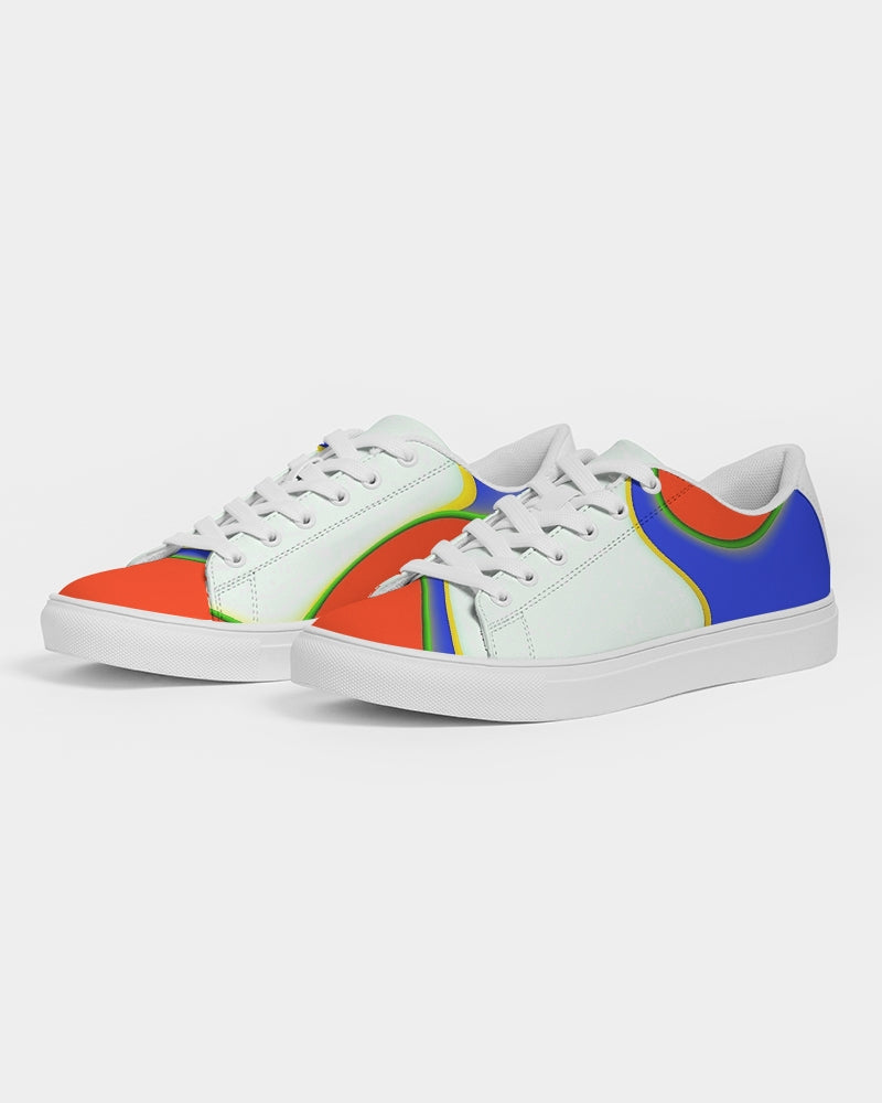 Exclusive Kadobe Orange Frenzy Men’s Faux-Leather Sneaker