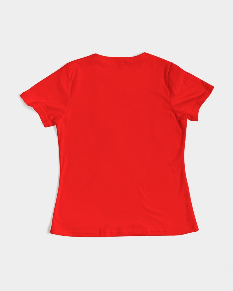 Kadobe Classic Red Women’s Short Sleeve Crew Neck T-Shirt
