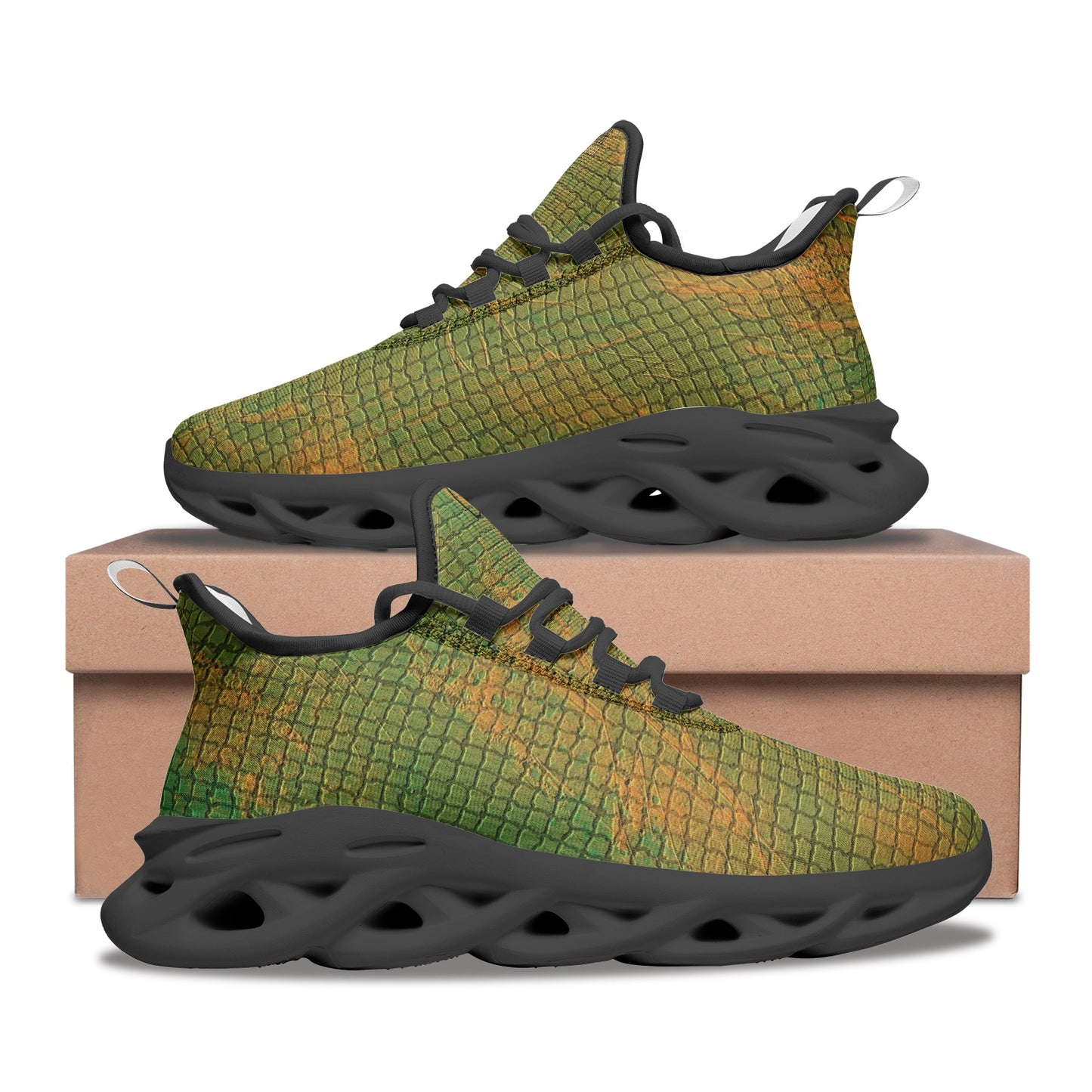 Kadobe Unisex Emerald Pit Viper Bounce Mesh Knit Sneakers