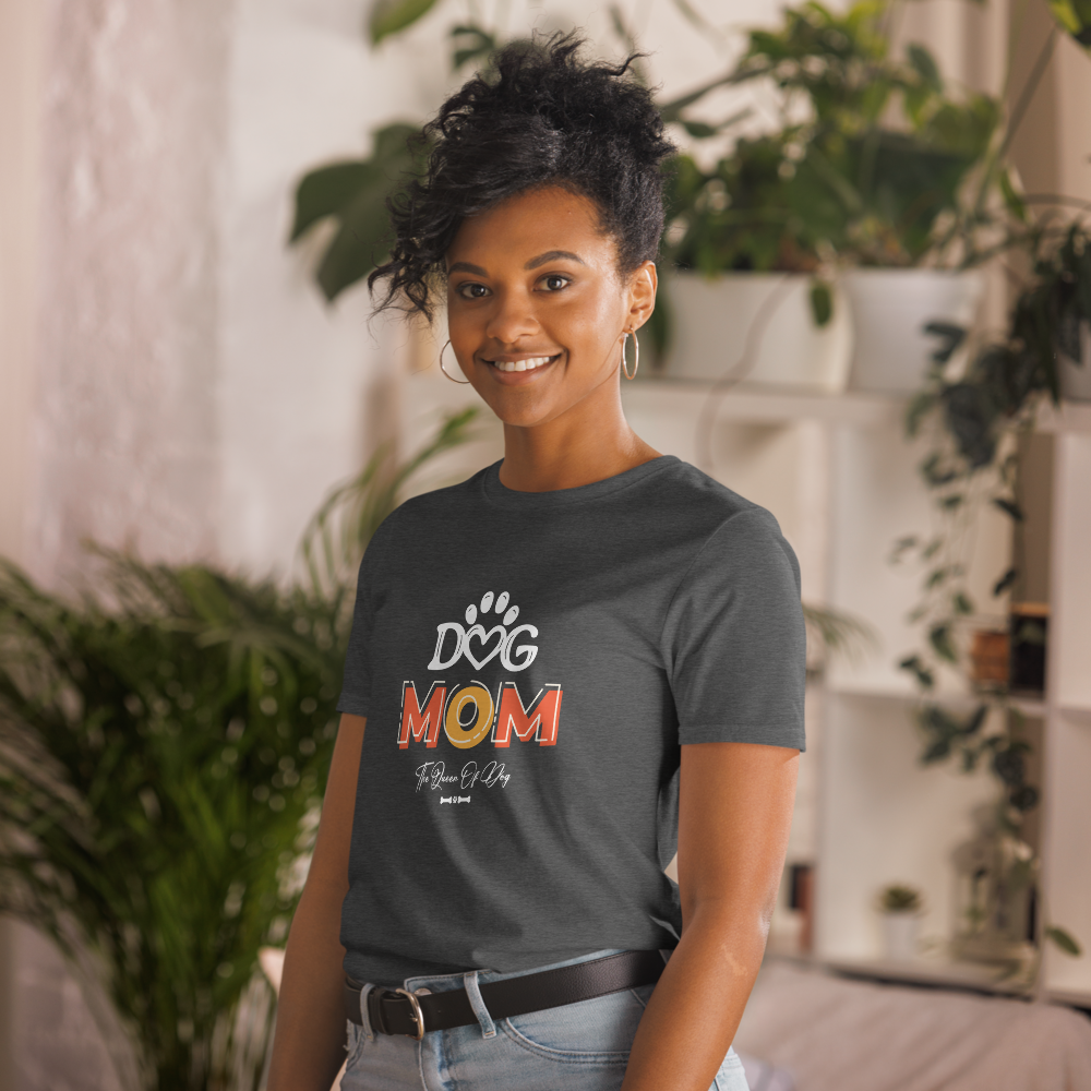 Short-Sleeve Dog Mom Tee for Women