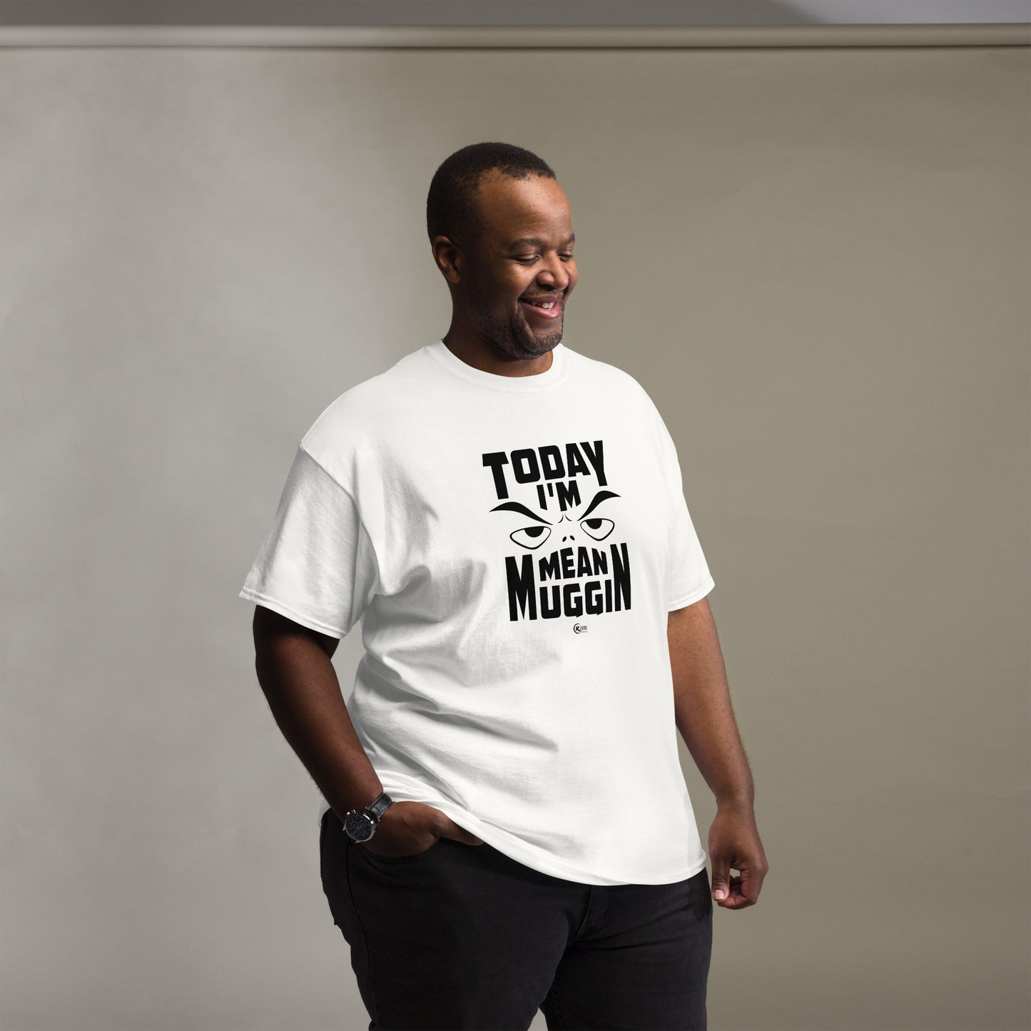 Unisex classic tee MEAN MUGGIN WHITE