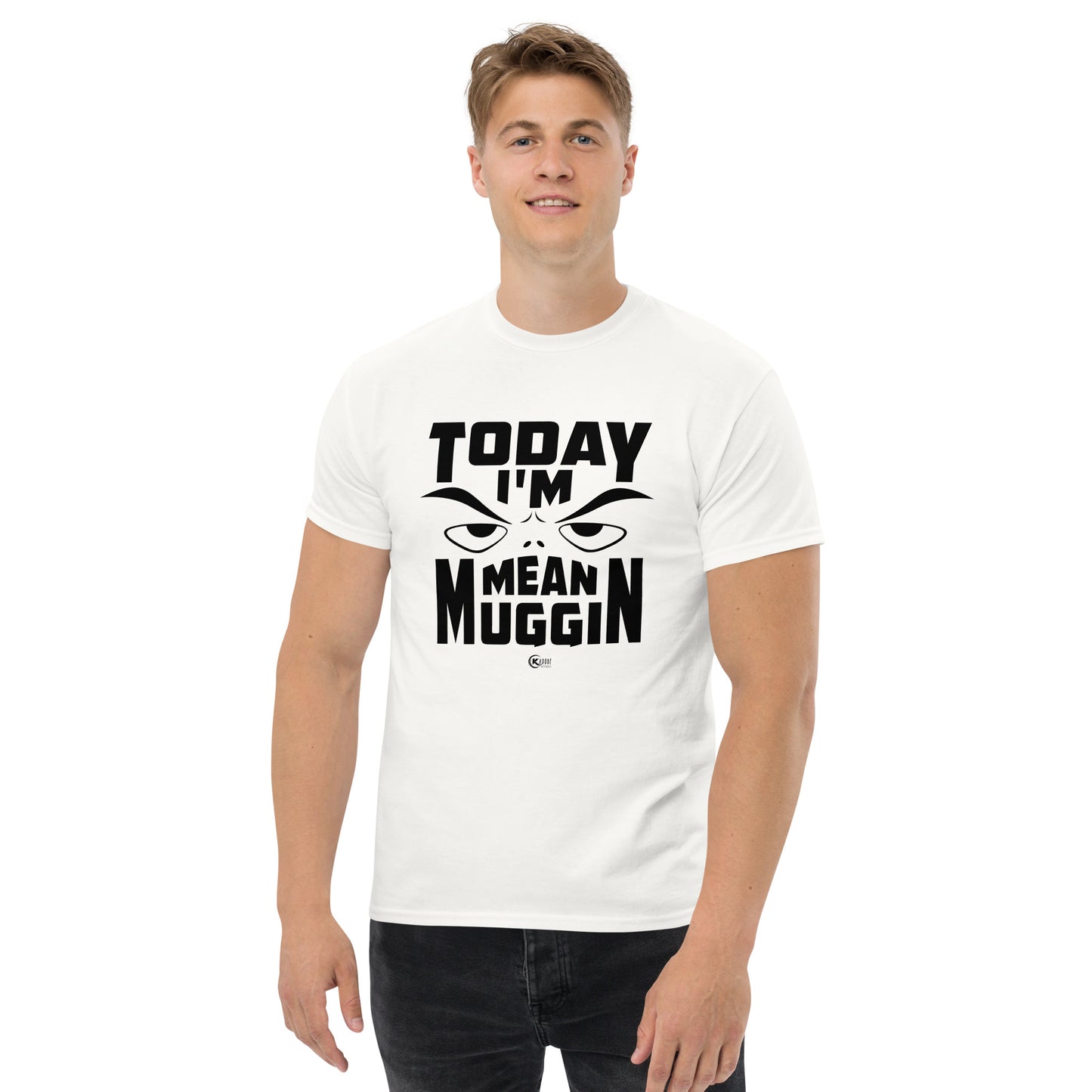 Unisex classic tee MEAN MUGGIN WHITE