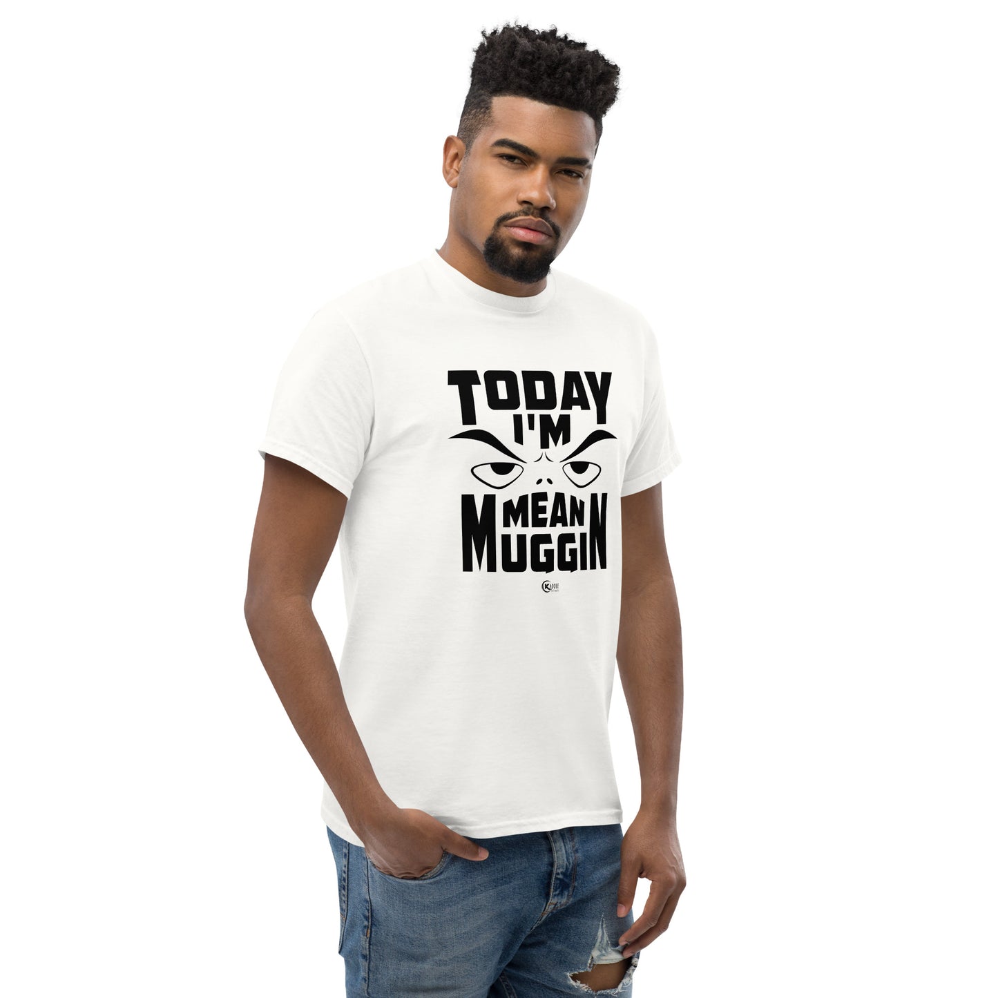 Unisex classic tee MEAN MUGGIN WHITE