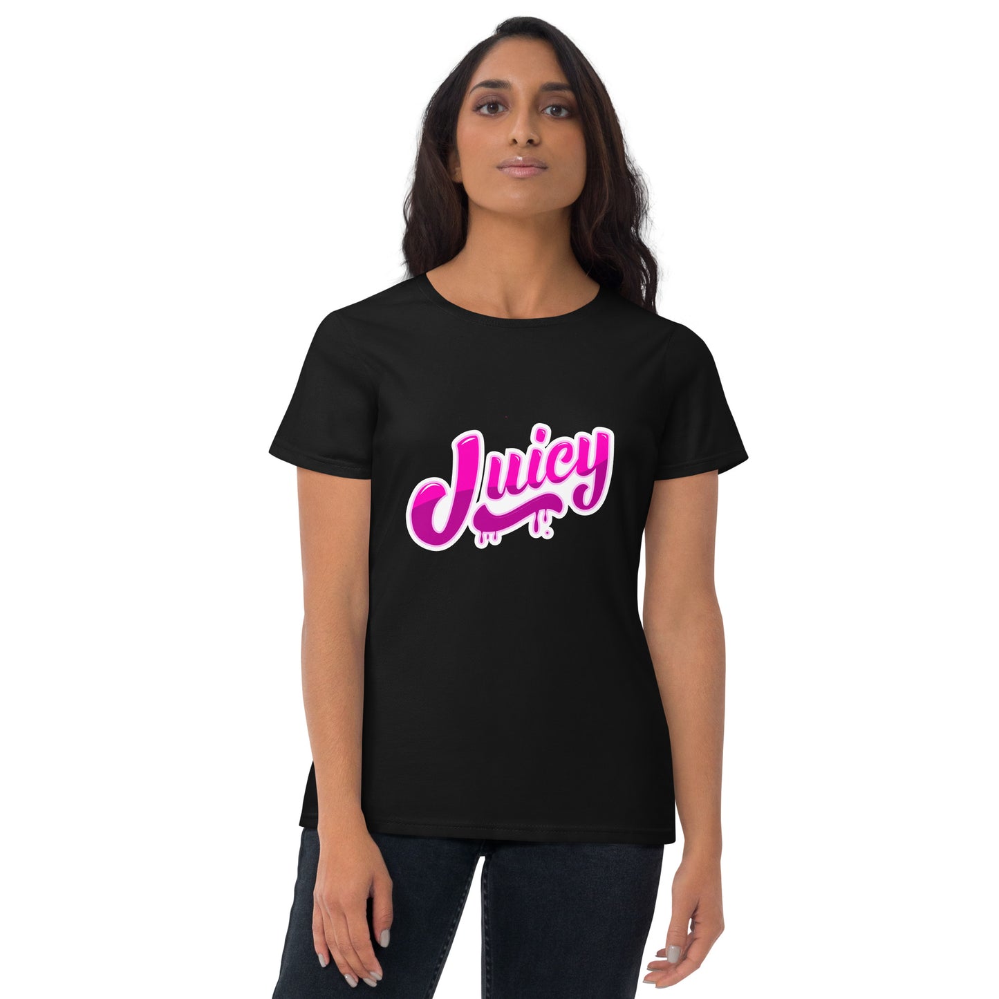 Women’s short sleeve t-shirt Pink Juicy