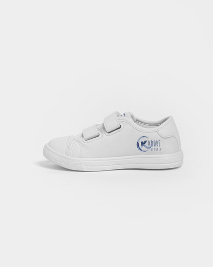 Exclusive Kadobe Abstract Blue Boxes Logo Kids Velcro Sneaker