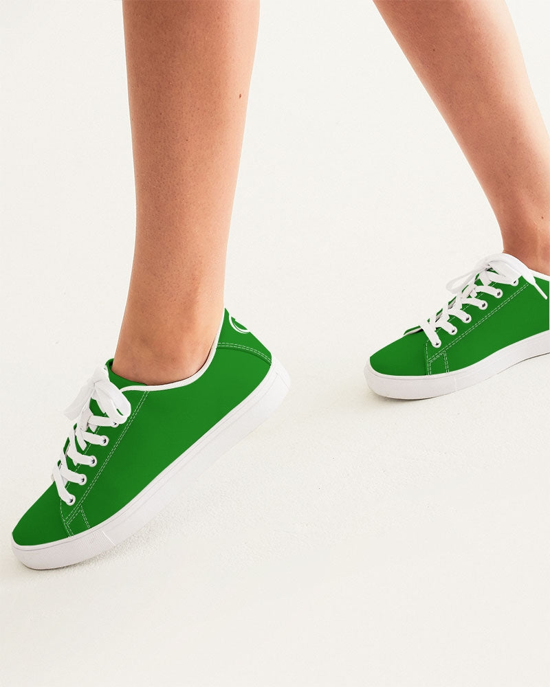 Kadobe Classic Green Women’s Faux-Leather Sneaker