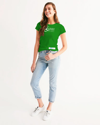 Kadobe Classic Green Women’s Short Sleeve Crew Neck T-Shirt