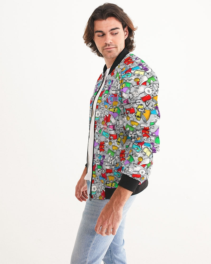Kadobe Street Skull Graffiti Men’s Bomber Jacket