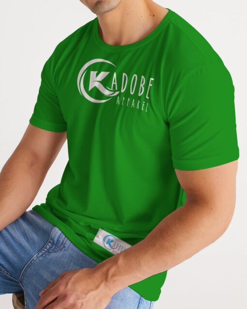 Kadobe Classic Green Men Short Sleeve Crew Neck T Shirt