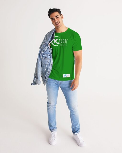 Kadobe Classic Green Men Short Sleeve Crew Neck T Shirt