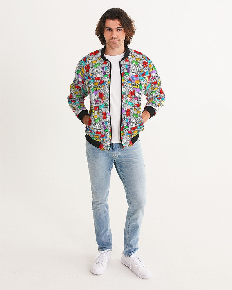 Kadobe Street Skull Graffiti Men’s Bomber Jacket