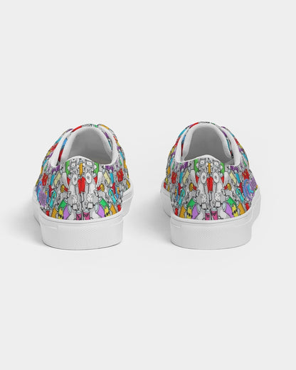 Kadobe Street Skull Graffiti Men’s Lace Up Canvas Shoe
