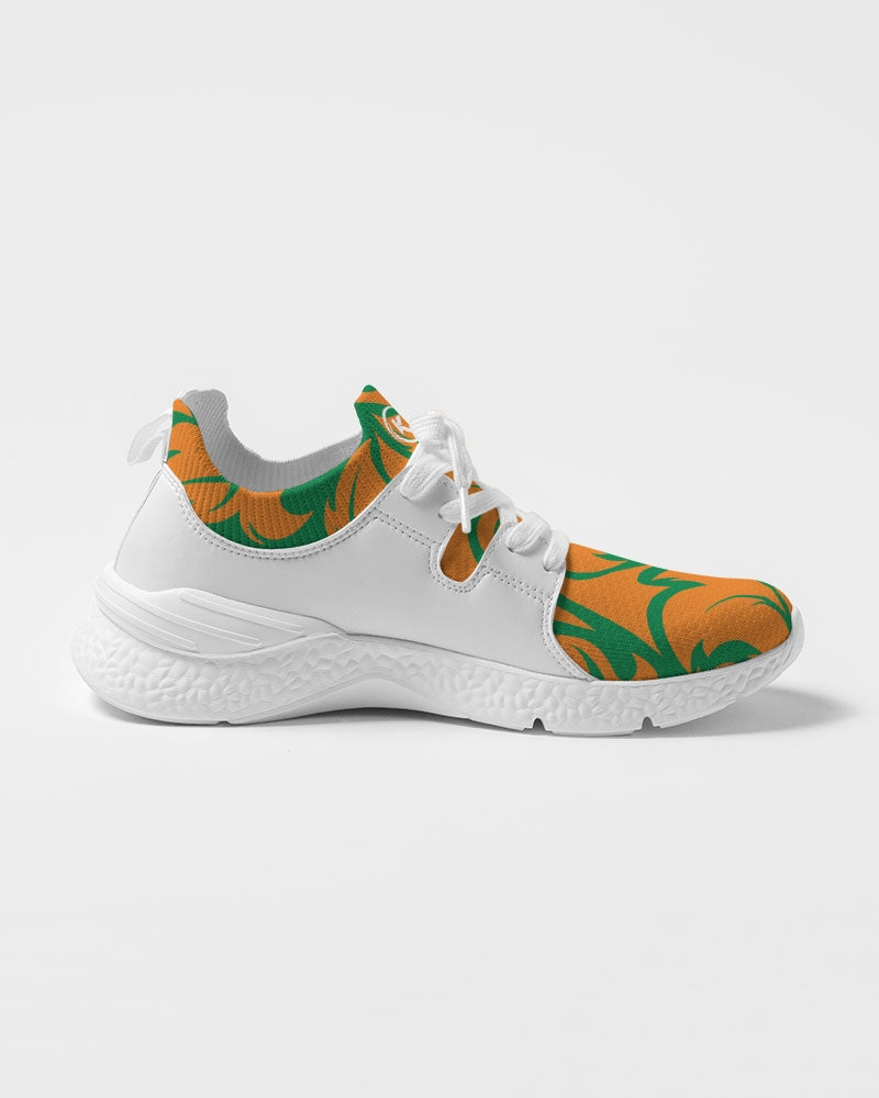 Kadobe Orange & Green Jungle Blaze Men Two Tone Sneaker