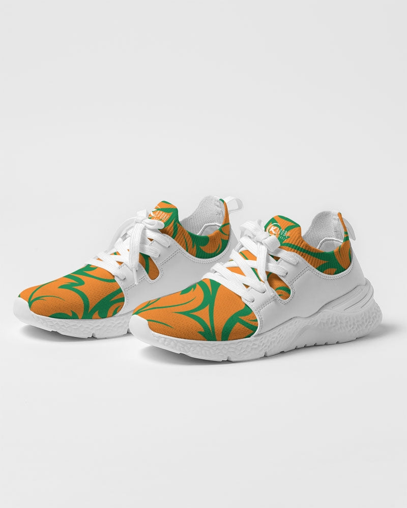 Kadobe Orange & Green Jungle Blaze Men Two Tone Sneaker