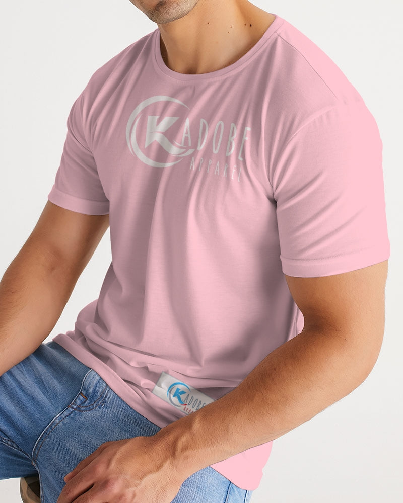 Kadobe Classic Pink Men Short Sleeve Crew Neck T-Shirt