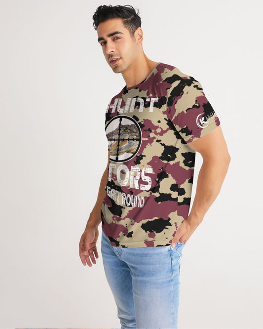 Kadobe I Hunt Gators Crew Neck Short Sleeve T Shirt
