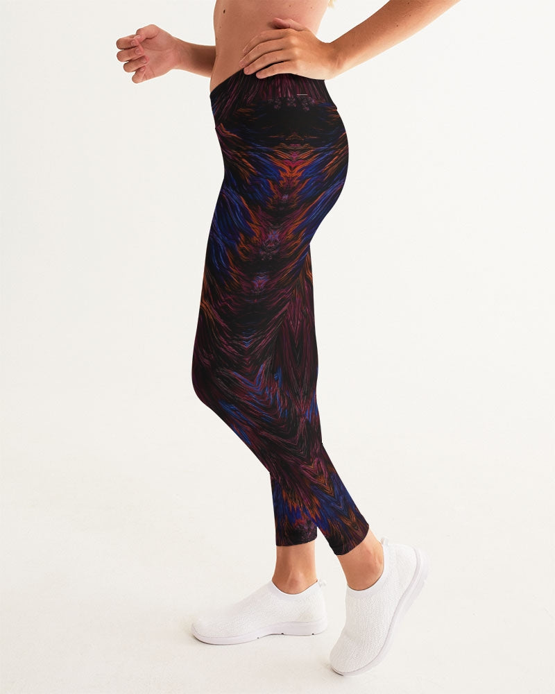 Kadobe Women Polychromatic Plumes Yoga Pants