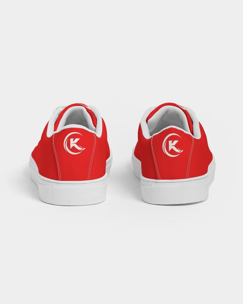 Kadobe Classic Red Women’s Faux-Leather Sneaker