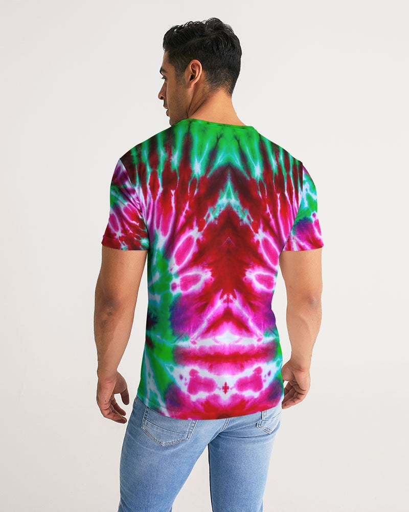 Kadobe Retro Tie Dye Short Sleeve Crew Neck T Shirt