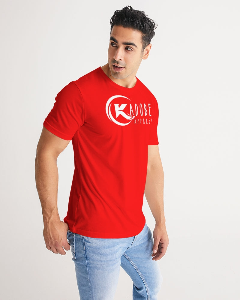 Kadobe Classic Red Men Short Sleeve Crew Neck T Shirt