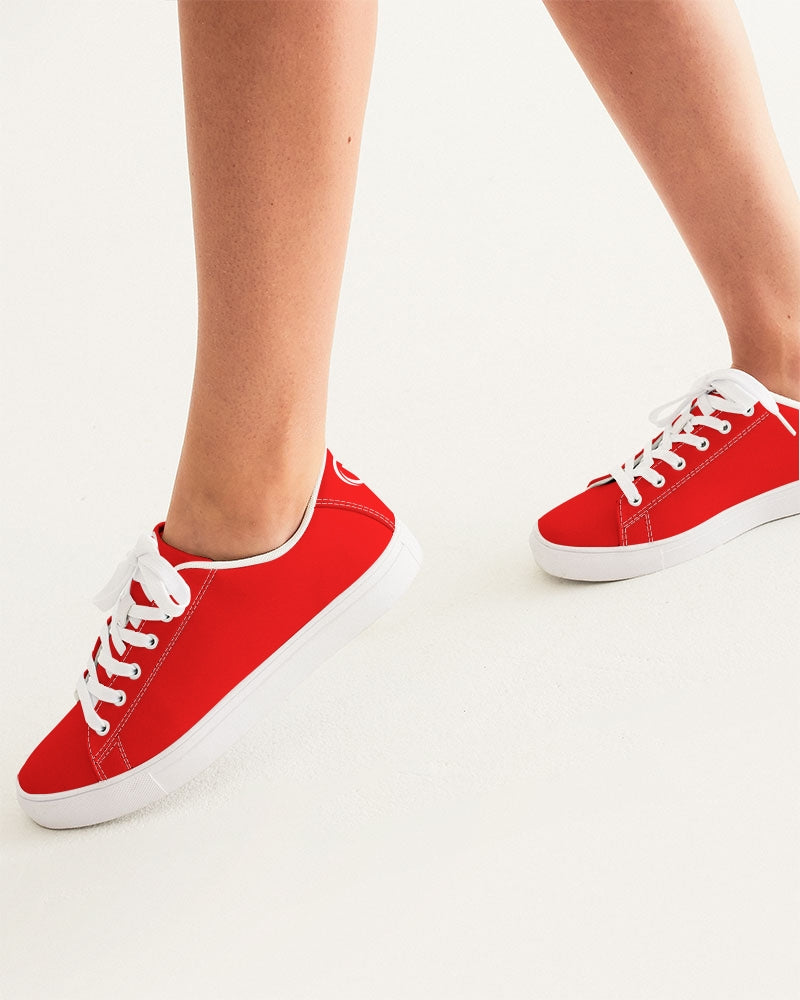 Kadobe Classic Red Women’s Faux-Leather Sneaker