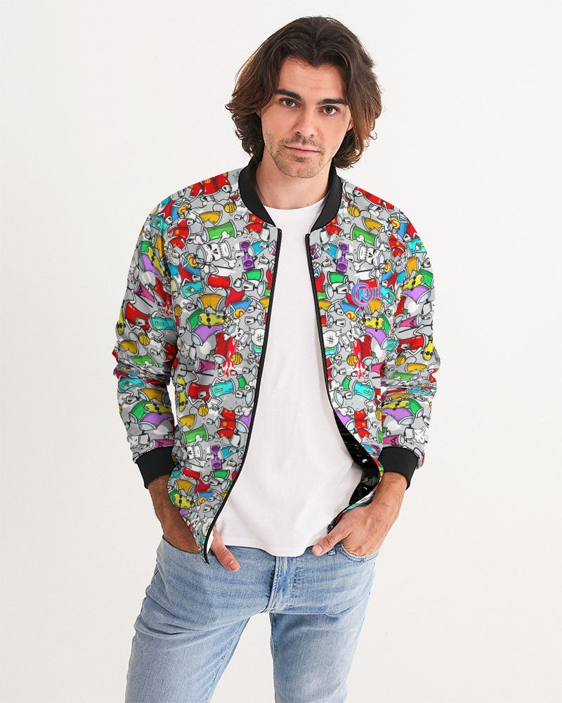 Kadobe Street Skull Graffiti Men’s Bomber Jacket