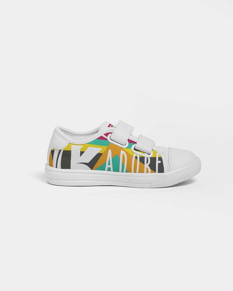 Exclusive Kadobe Modern Stripe Concept 2.0 Logo Kids Velcro Sneaker