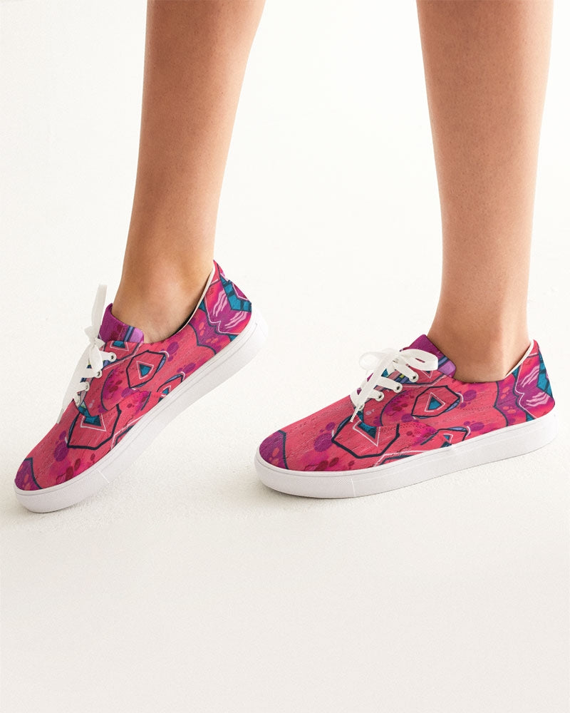 Kadobe GraffPop Blossom Women’s Lace Up Canvas Shoe