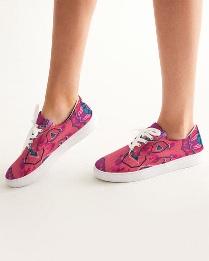 Kadobe GraffPop Blossom Women’s Lace Up Canvas Shoe