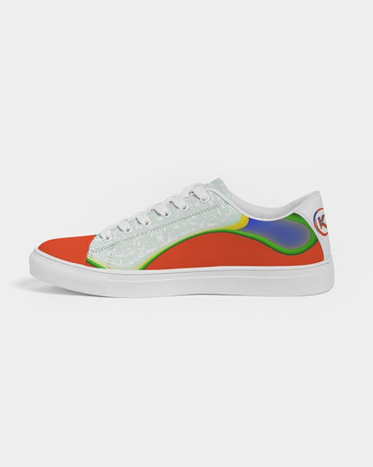 Exclusive Kadobe Orange Frenzy Men’s Faux-Leather Sneaker