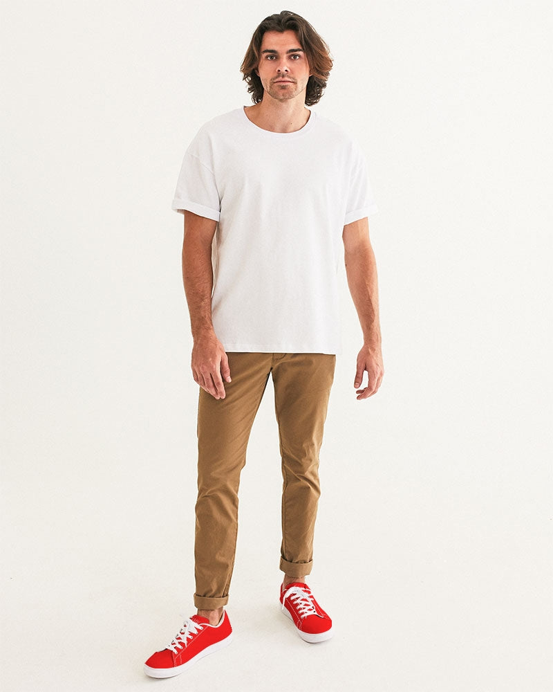 Kadobe Classic Red Men’s Faux-Leather Sneaker