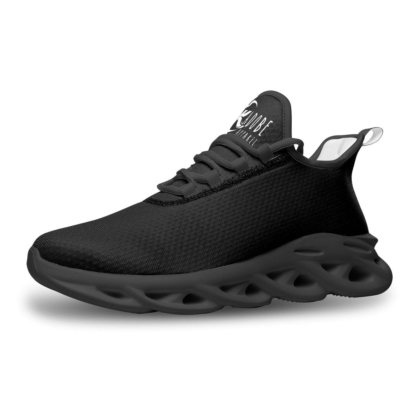 Kadobe Exclusive Classic Black Unisex Bounce Mesh Knit Sneakers