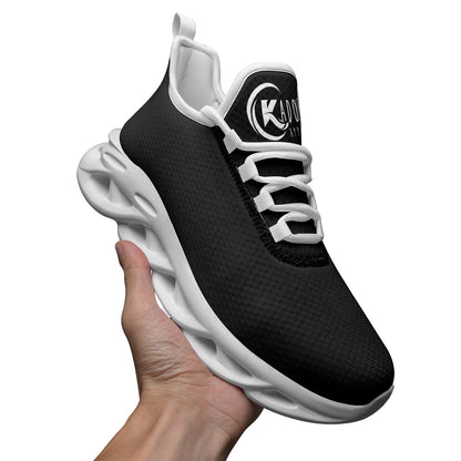 Kadobe Exclusive Classic Black Unisex Bounce Mesh Knit Sneakers