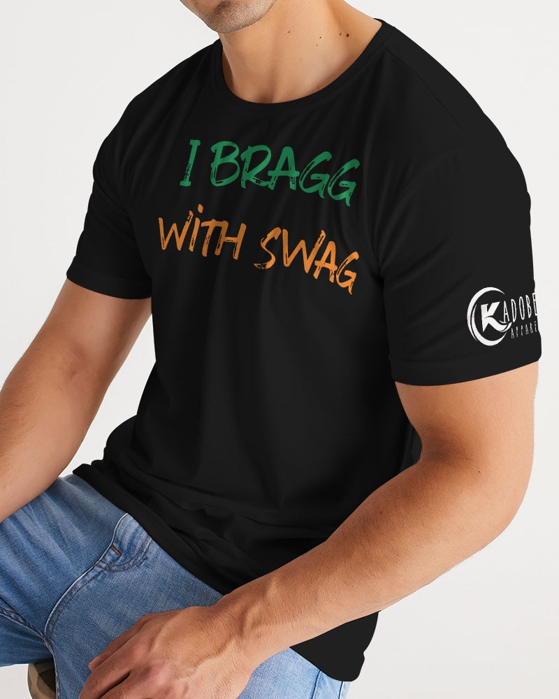 Kadobe I Bragg With Swag Black Crew Neck Short Sleeve T Shirt