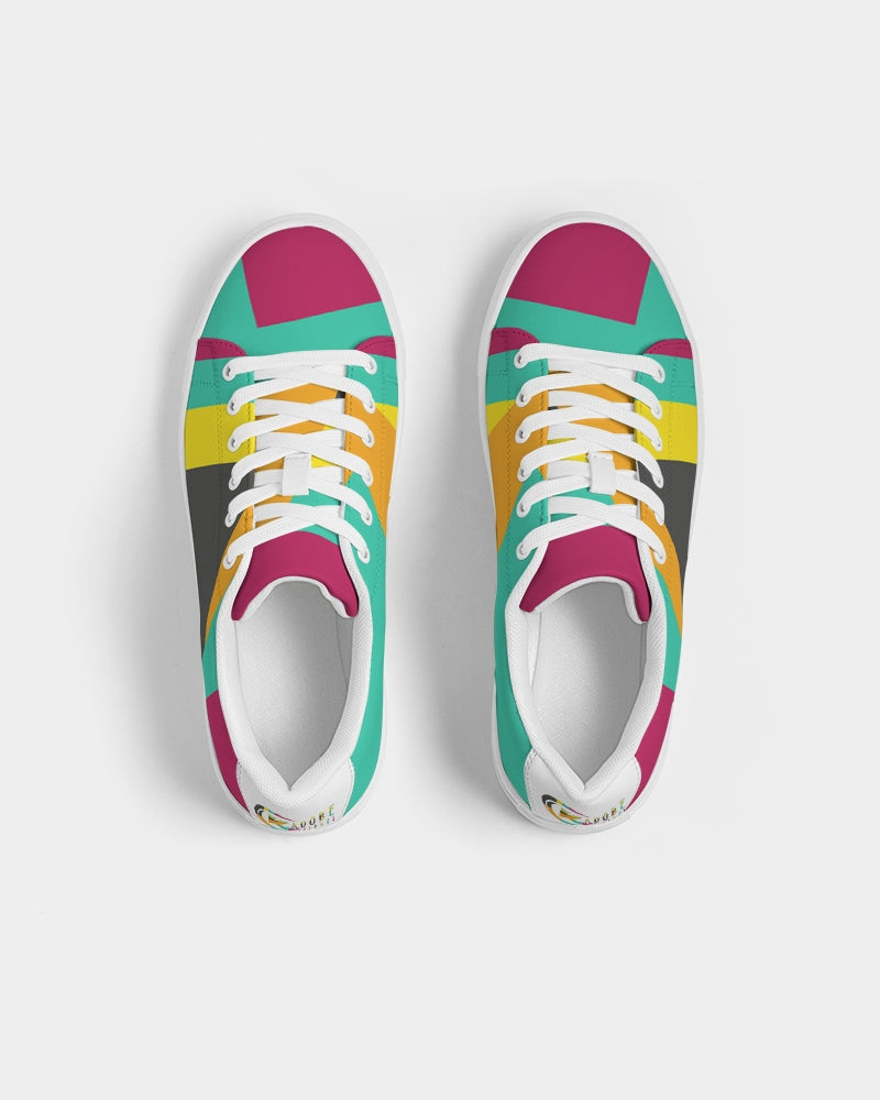 Kadobe Modern Stipe Concept Men’s Faux-Leather Sneaker