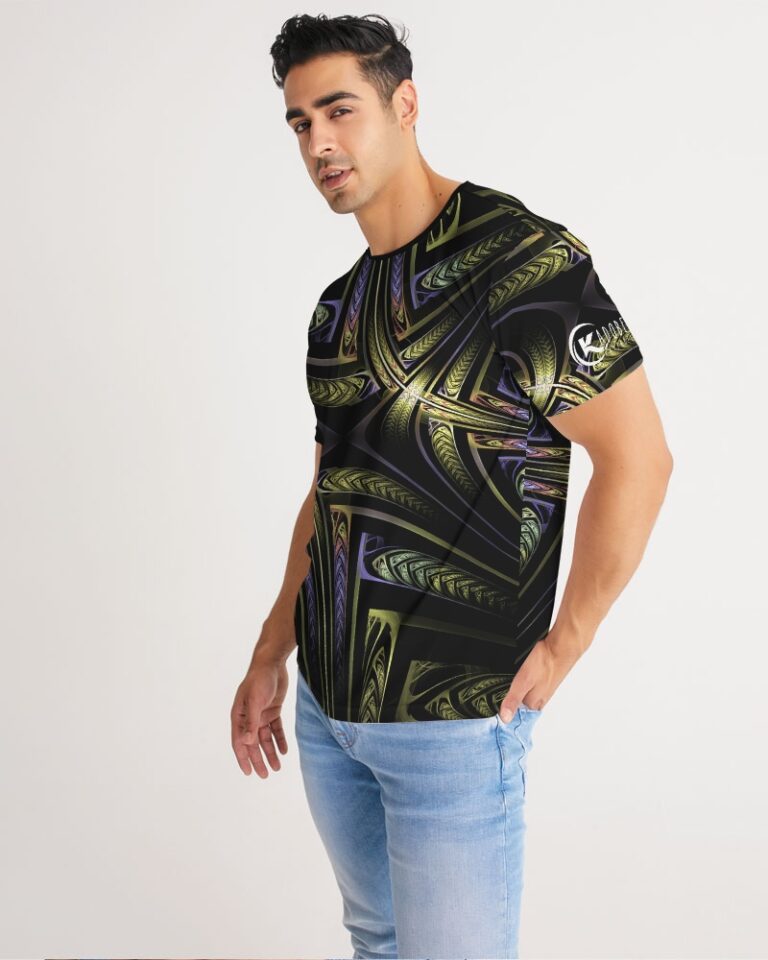 Kadobe Black & Gold Crew Neck Short Sleeve T Shirt