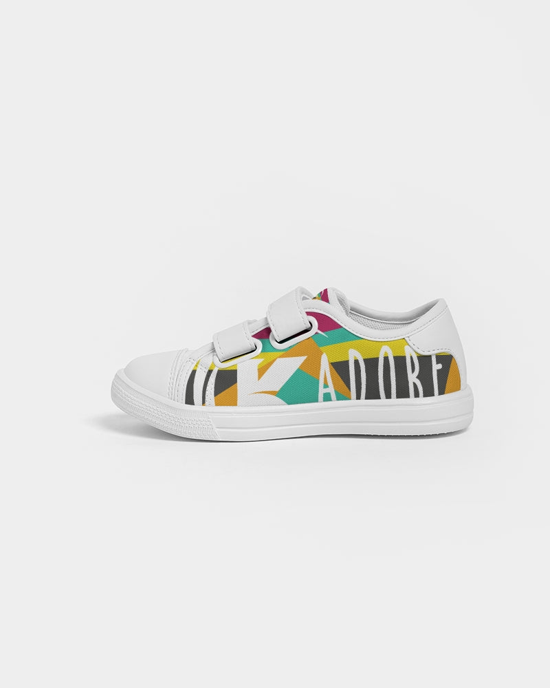 Exclusive Kadobe Modern Stripe Concept 2.0 Logo Kids Velcro Sneaker