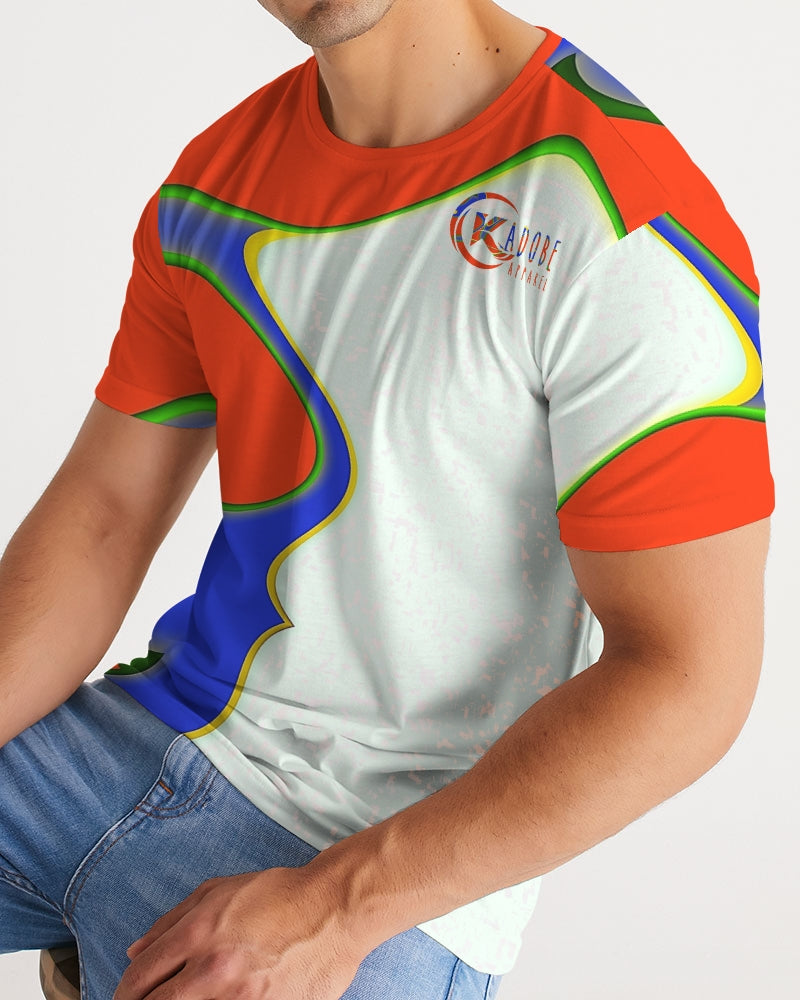 Exclusive Kadobe Orange Frenzy Short Sleeve Crew Neck T Shirt