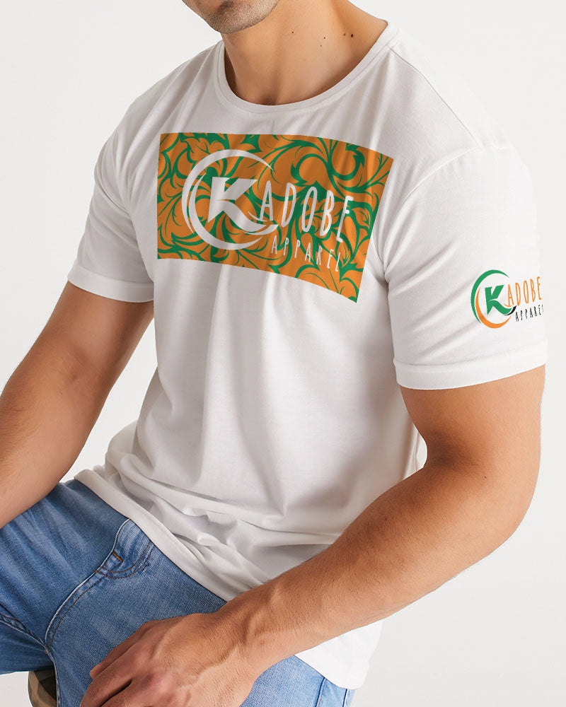 Exclusive Kadobe 2.0 Orange & Green Jungle Blaze Short Sleeve Crew Neck T Shirt