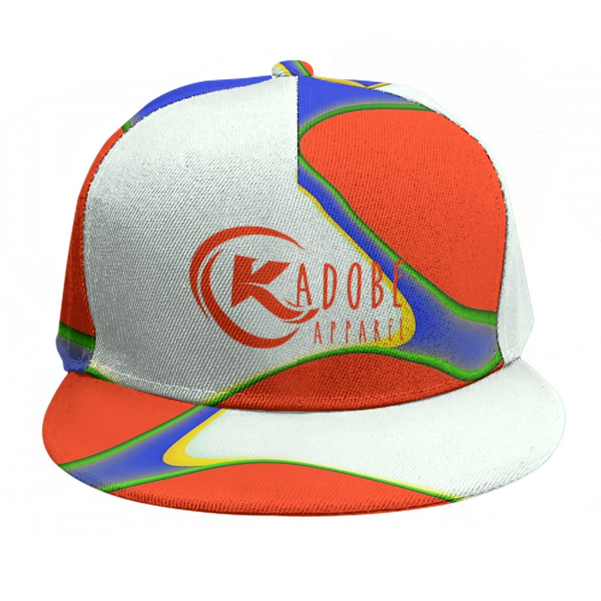 Exclusive Kadobe Orange Frenzy Baseball Cap With Flat Brim